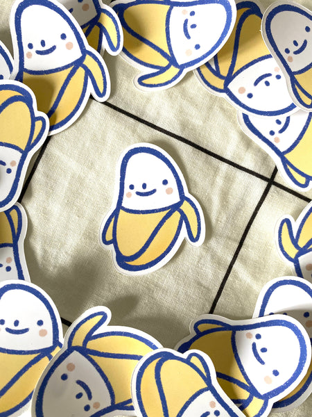 cute banana diecut sticker